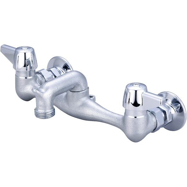 Central Brass Two Handle Wallmount Service Sink Faucet, NPT, Wallmount